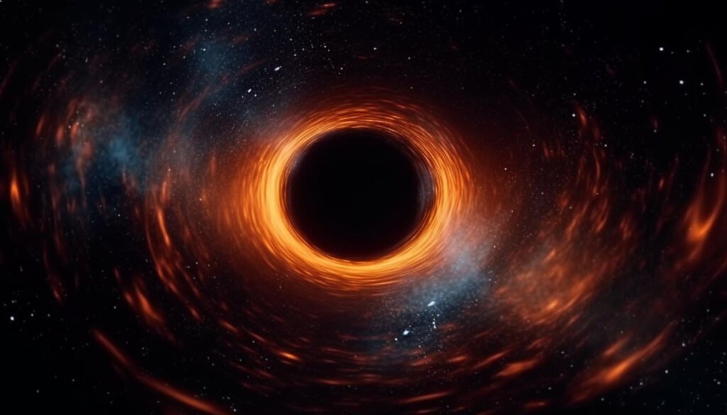 Mistério no Espaço: Cientistas Desvendam Segredos do Buraco Negro Mais Brilhante e "Faminto" do Universo 1 Buraco Negro