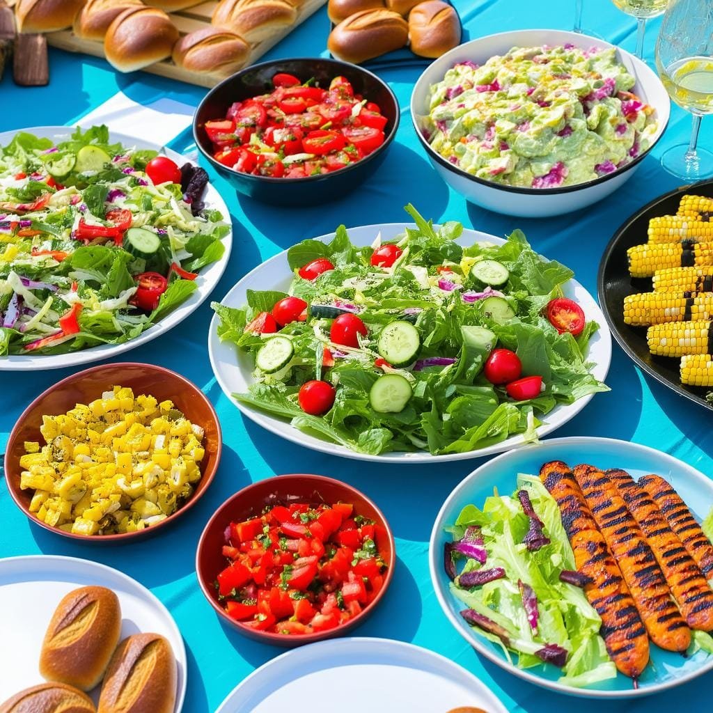 Acompanhamentos Indispensáveis: Saladas e Guarnições