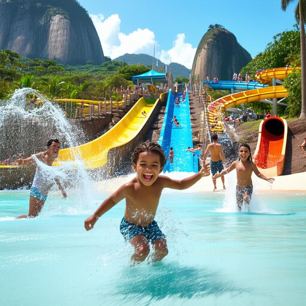 Diversão garantida: parques temáticos e aquáticos