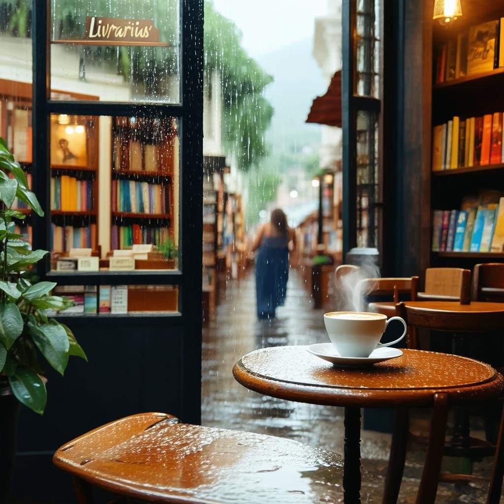 Livrarias e Cafés Aconchegantes para Curtir a Chuva