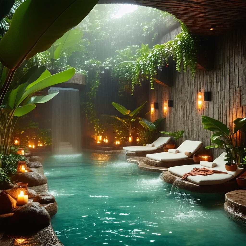 Relaxamento e bem-estar em spas e ambientes aconchegantes