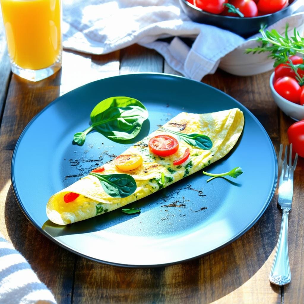 Benefícios de um café da manhã com omelete fit