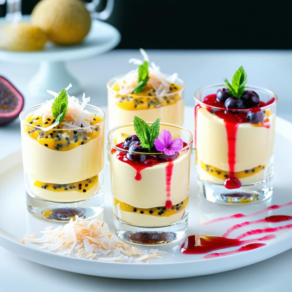 Mousse de Maracujá com Calda de Frutas Vermelhas: para Impressionar seus Convidados