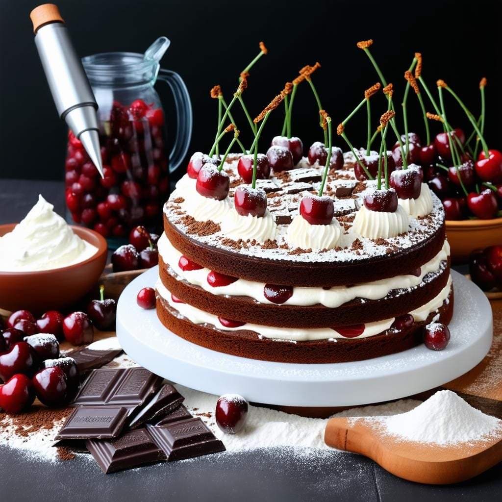 Passo a Passo da Receita de Bolo Floresta Negra