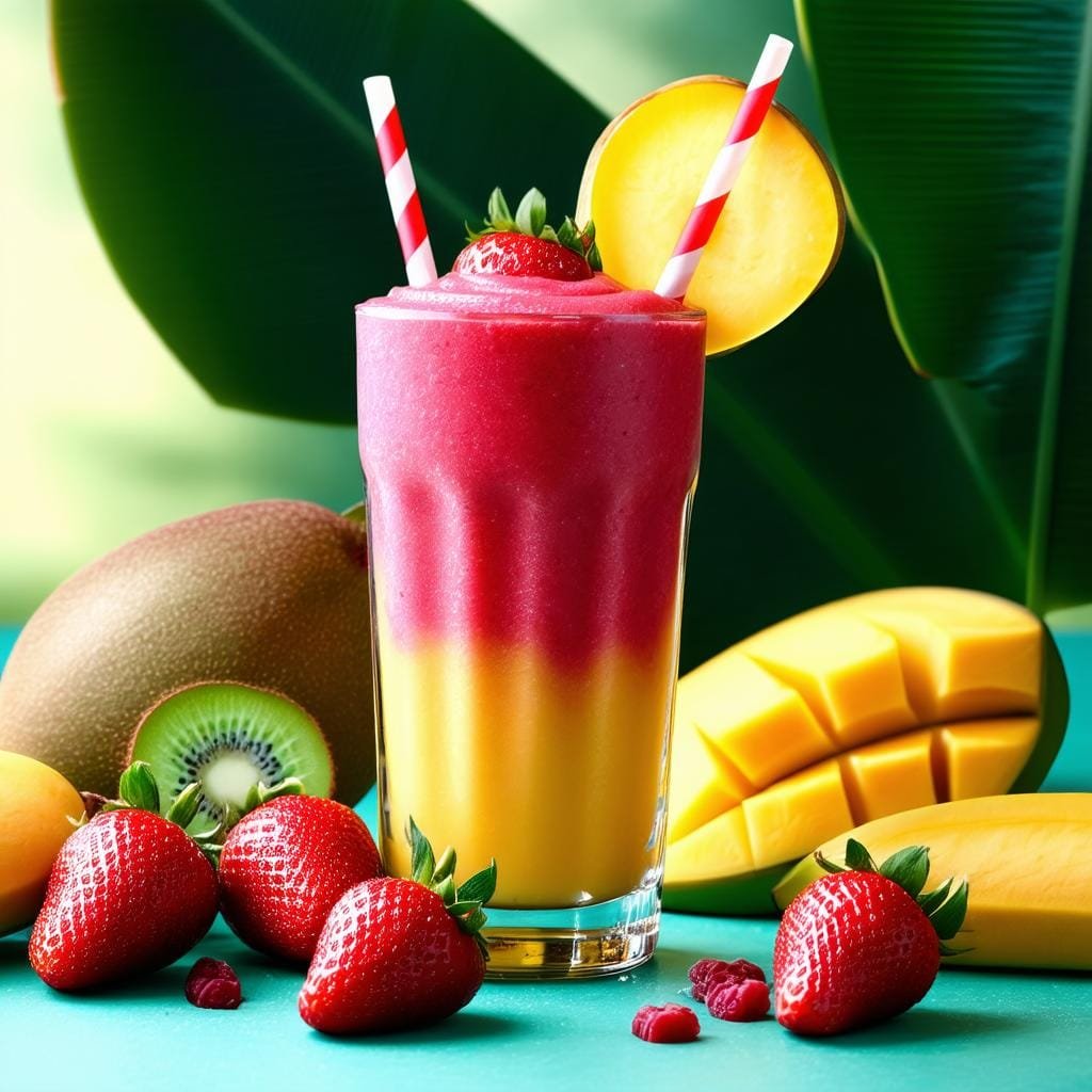 Smoothie Tropical para Refrescar o seu Dia