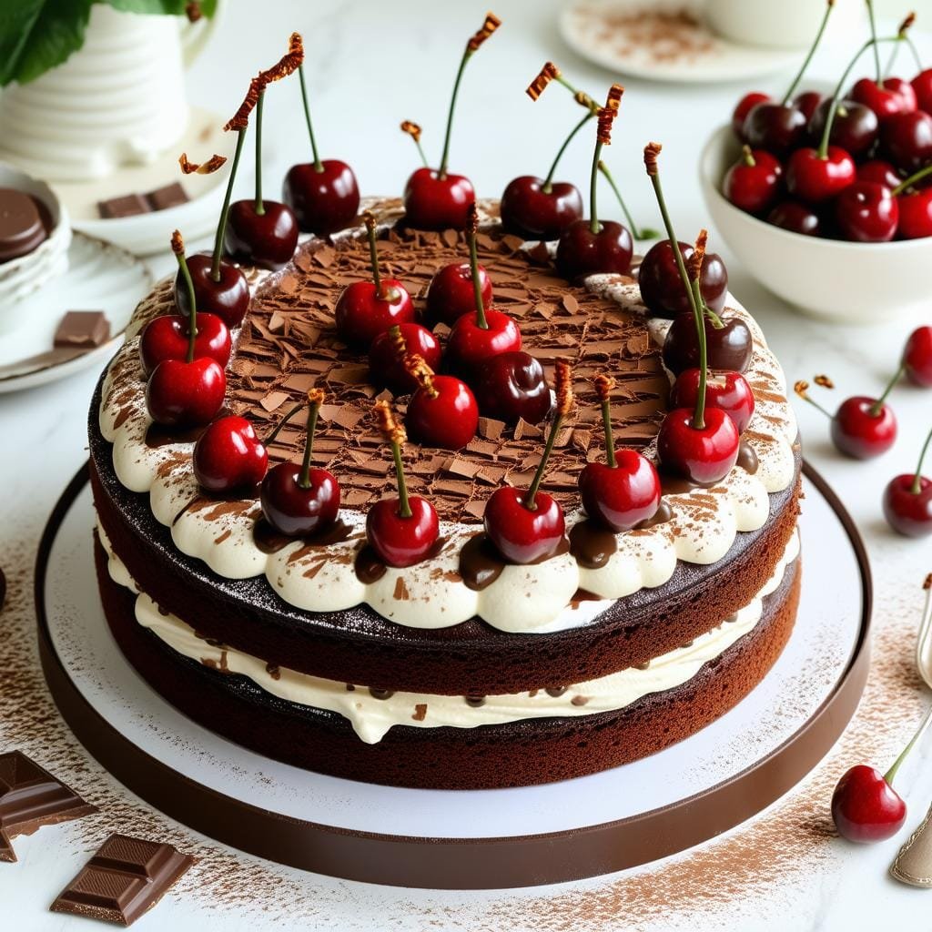 Variações da Receita de Bolo Floresta Negra