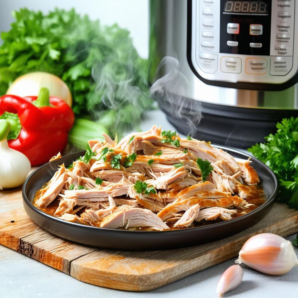 Frango Desfiado Light na Panela de Pressão: Saudável e Delicioso Frango Desfiado Light na Panela de Pressão: Saudável e Delicioso
