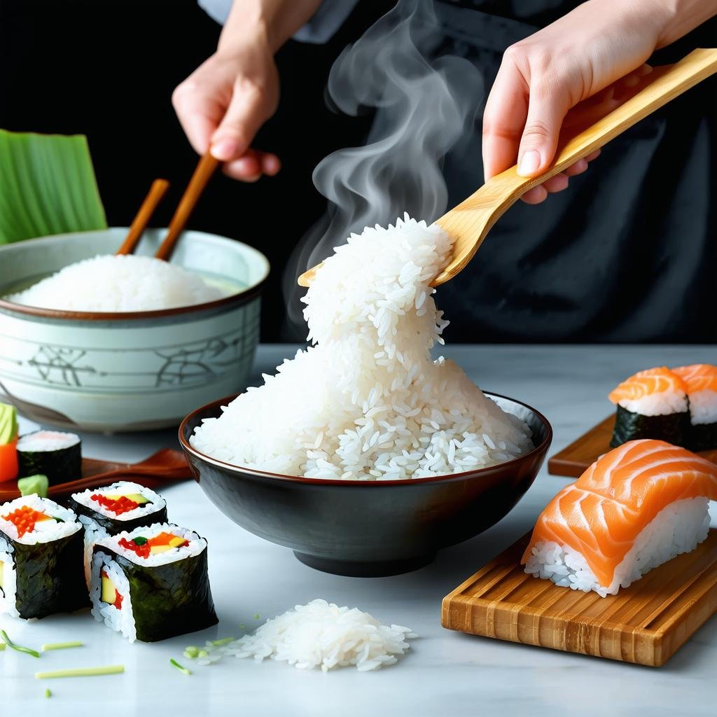Preparo do Arroz para Sushi Perfeito