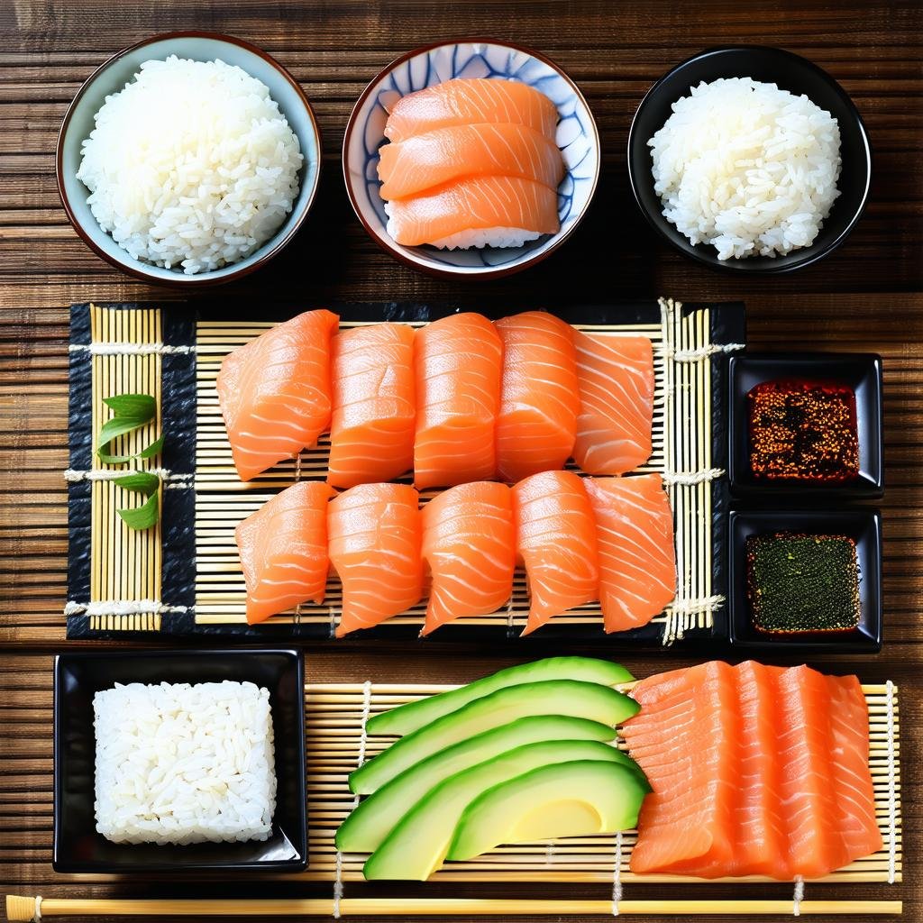 Variedades de Recheios para o seu Sushi