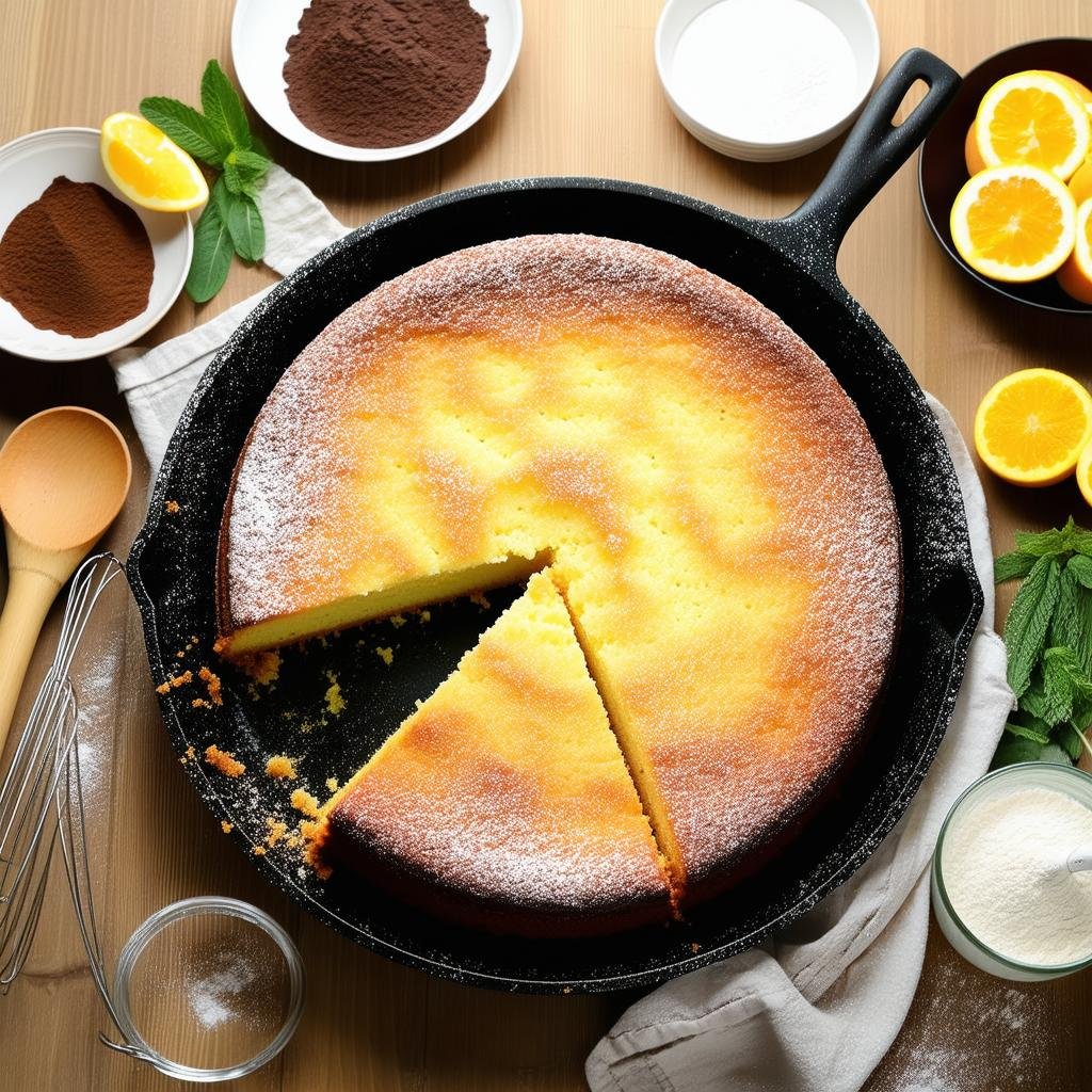 Bolo de frigideira fácil sem glúten