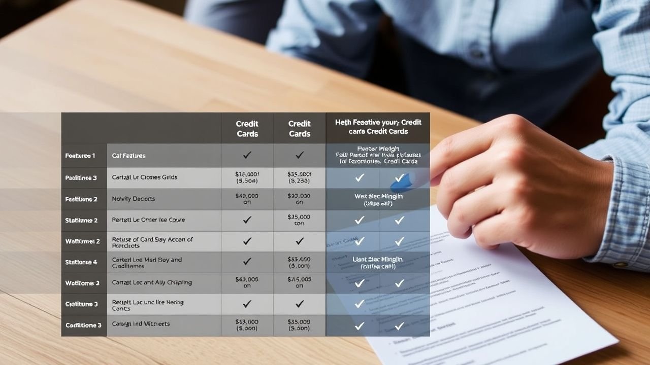 Comparação com outros cartões de crédito