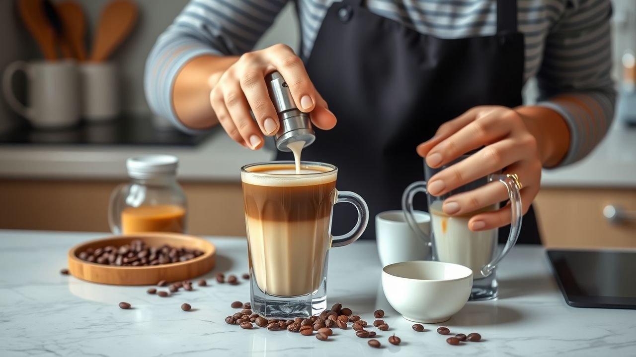 Benefícios de preparar seu latte em casa