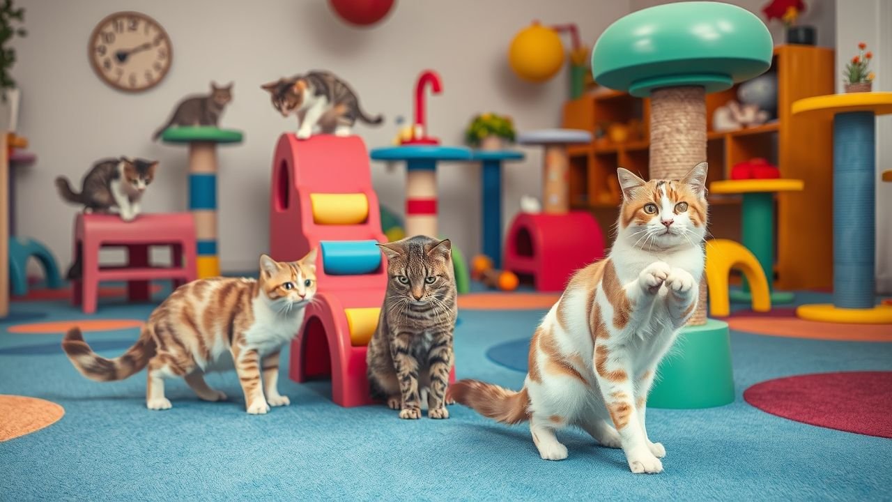 Benefícios dos kits de playground para o bem-estar felino Benefícios dos kits de playground para o bem-estar felino