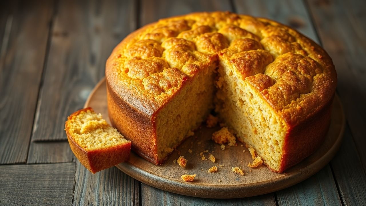 Bolo de Fubá sem Farinha de trigo