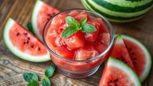 Como Fazer Sorvete De Melancia com apenas 3 Ingredientes