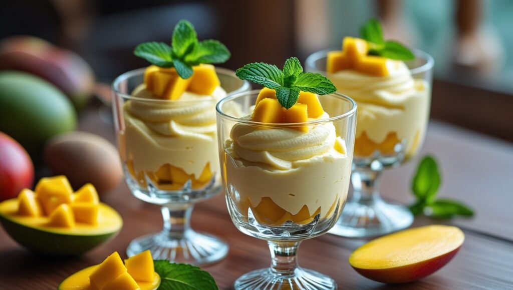  Mousse de Manga com 3 Ingredientes – Cremosa e Rápida