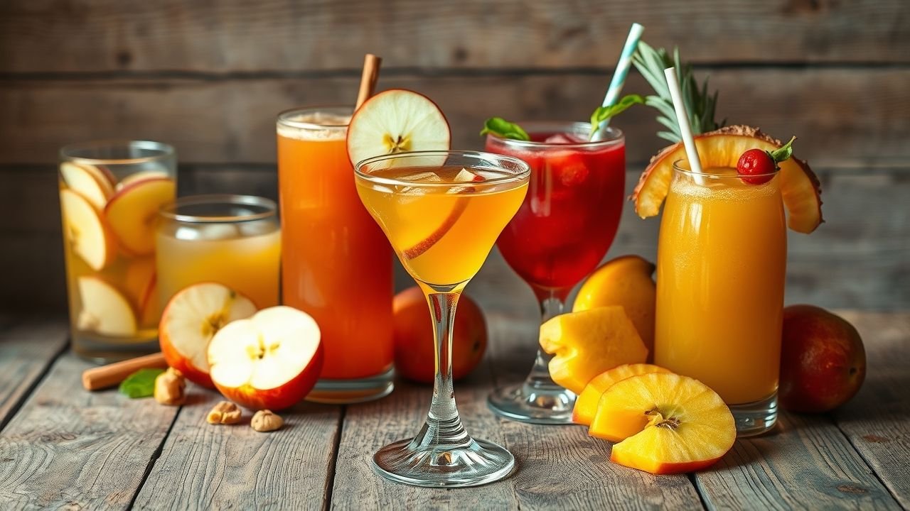 Receitas criativas de suco de maçã