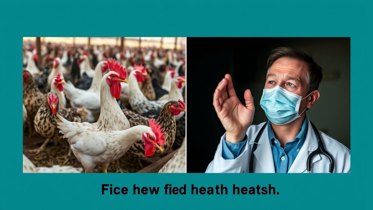 Sintomas em aves e humanos